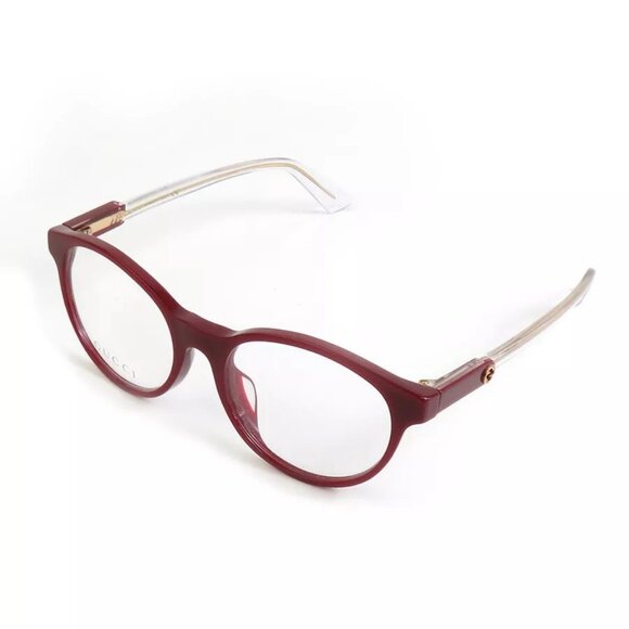 Auth GUCCI Glasses Red Plastic main image 7